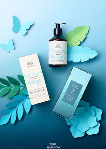 清新风格化妆品包装设计 自然之美与品牌灵魂的融合